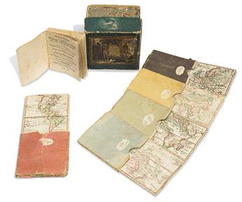 (GAMES -- GEOGRAPHY.) Johann Wolfgang Muller; and Johann Georg Klinger. Voyage dans les Cinq Parties du Monde.